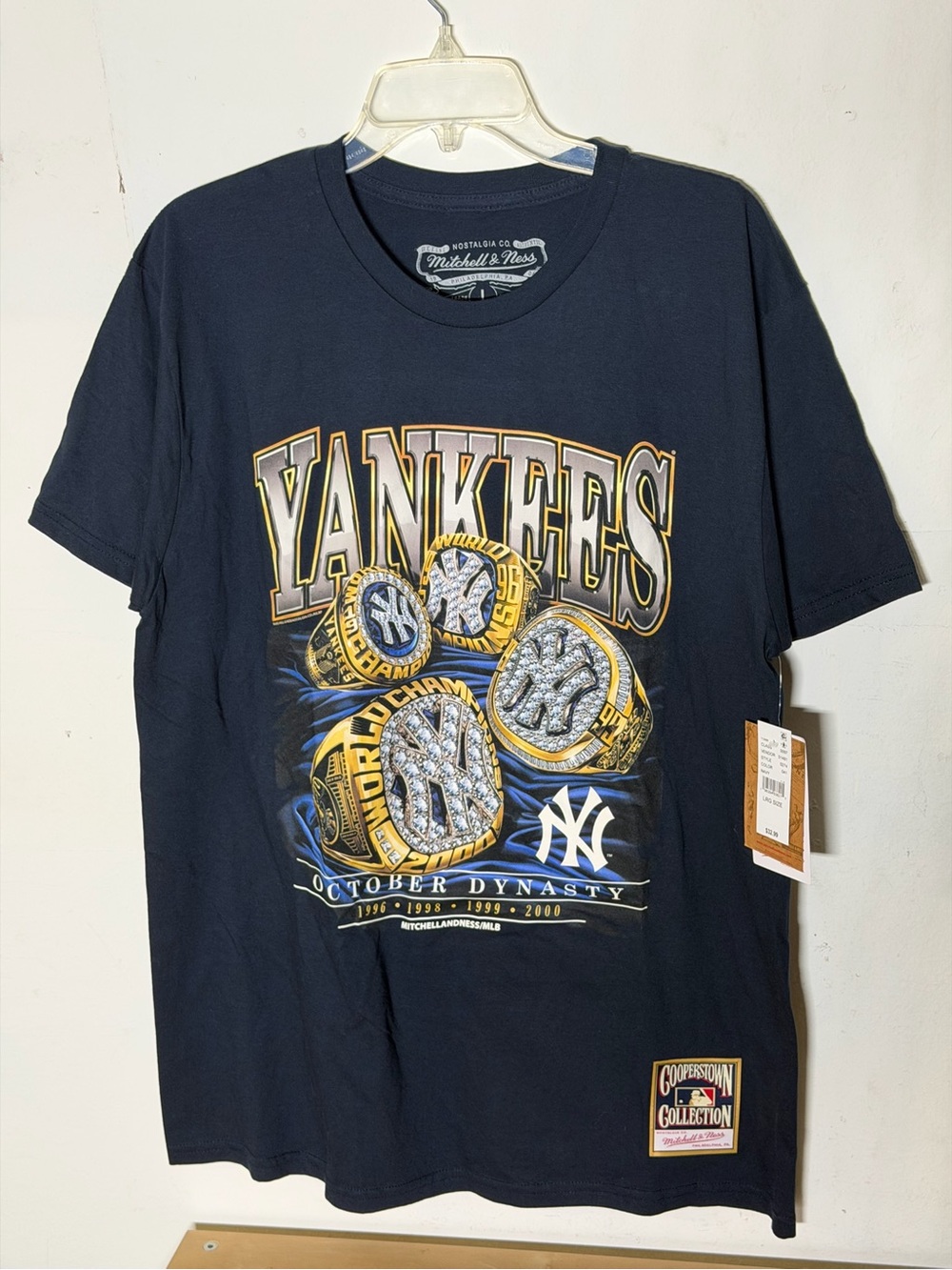 New York Yankees October Dynasty Mitchell & Ness Cooperstown Collection Tee NWT